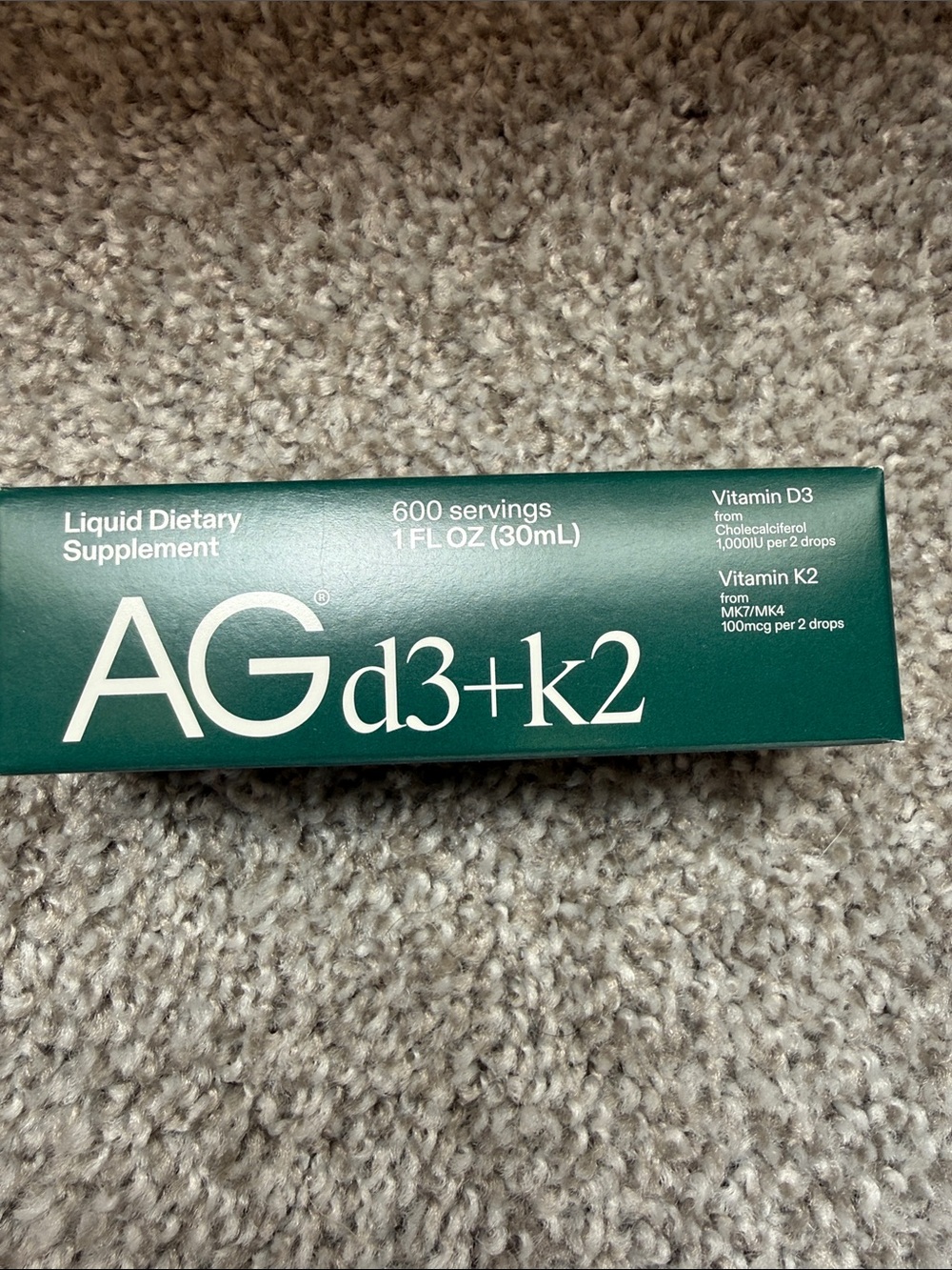 AG1 Vitamin d3 + k2 drops